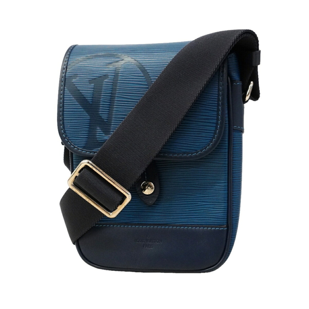 Louis Vuitton Epi Downtown BB Shoulder Bag M53497 Blue Azur Men's